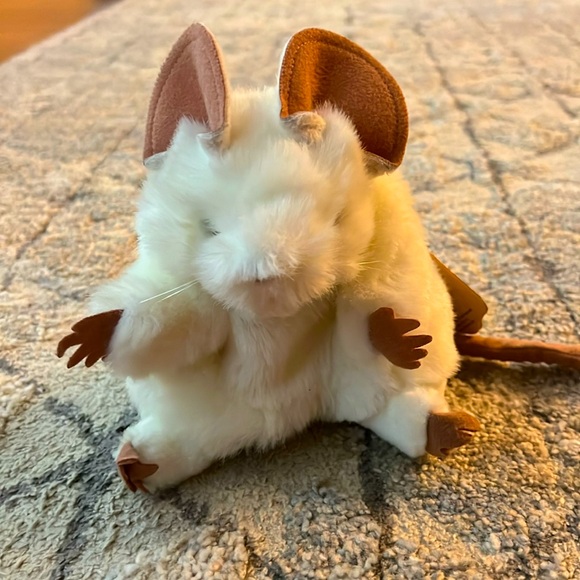 Folkmanis Hand Puppets White Mouse Puppet New Moveable mouth and arms rodent NWT - Picture 3 of 8